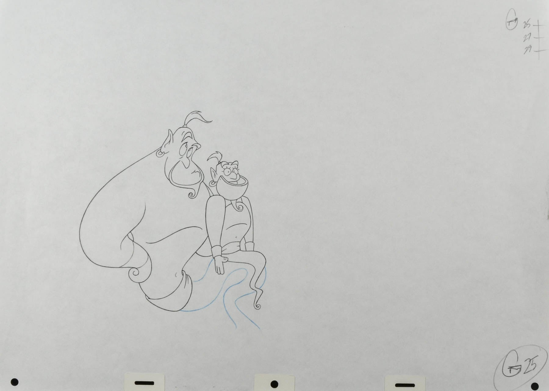 Aladdin Genie Production Drawing